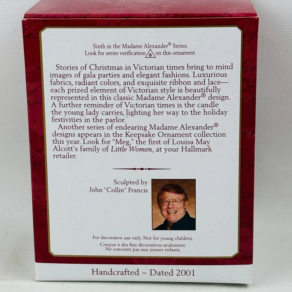 Hallmark Madame Alexander‎ Victorian Christmas Keepsake Ornament 2001